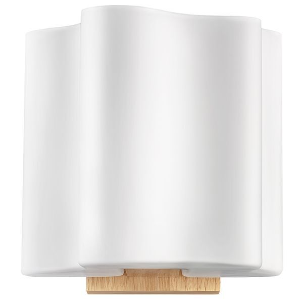 Бра NUBI LEGNO [1х40W E14 СВЕТЛОЕ ДЕРЕВО/БЕЛЫЙ (в комплекте)]