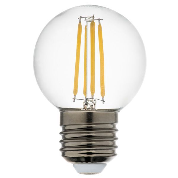 933824 Лампа LED FILAMENT 220V G50  E27 6W=65W 400-430LM 360G CL 4000K 30000H (в комплекте)