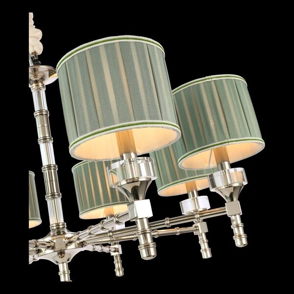 Люстра подвесная ST-Luce Oleo [Никель/Оливковый E14 8*40W]