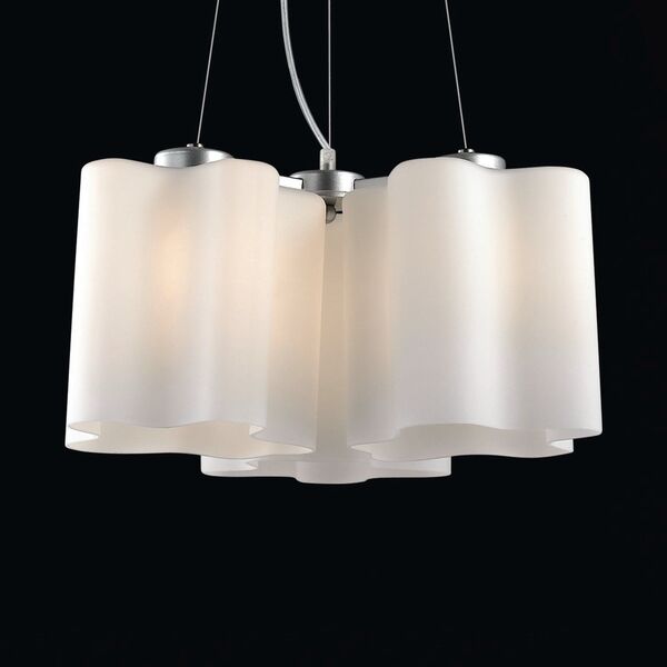 Люстра подвесная ST-Luce Onde  [Серебристый/Белый E27 3*60W]