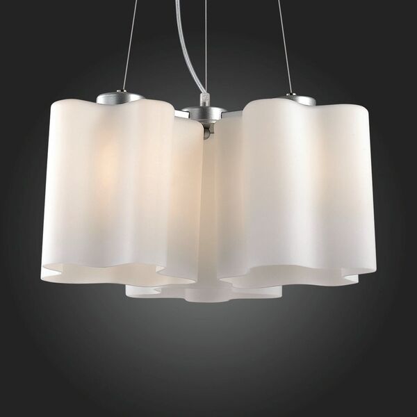 Люстра подвесная ST-Luce Onde  [Серебристый/Белый E27 3*60W]