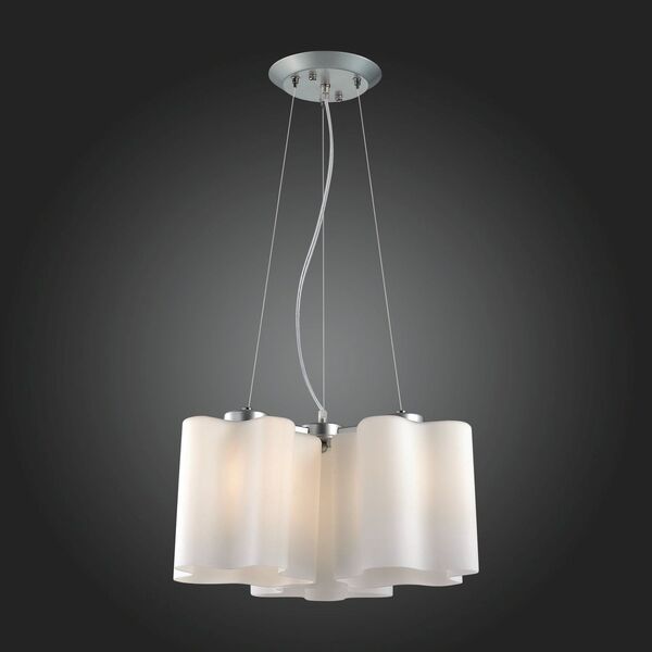 Люстра подвесная ST-Luce Onde  [Серебристый/Белый E27 3*60W]