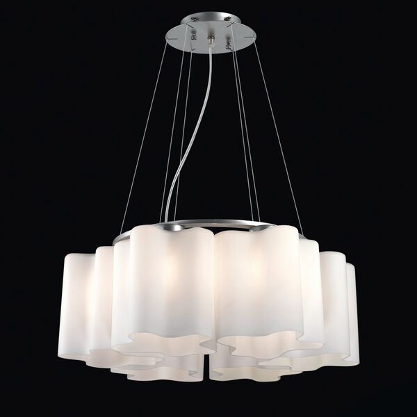 Люстра подвесная ST-Luce Onde  [Серебристый/Белый E27 6*60W]