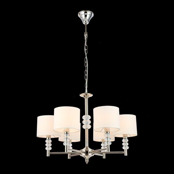 Люстра подвесная ST-Luce Enita [Никель/Белый E14 6*40W]
