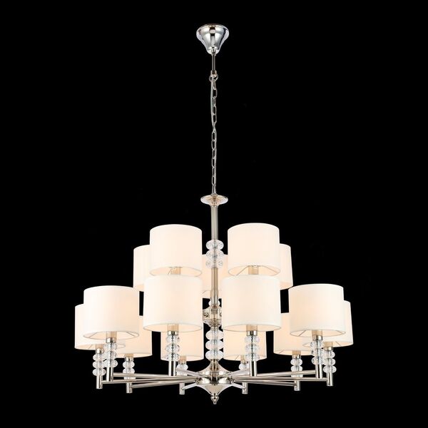 Люстра подвесная ST-Luce Enita [Никель/Белый E14 15*40W]