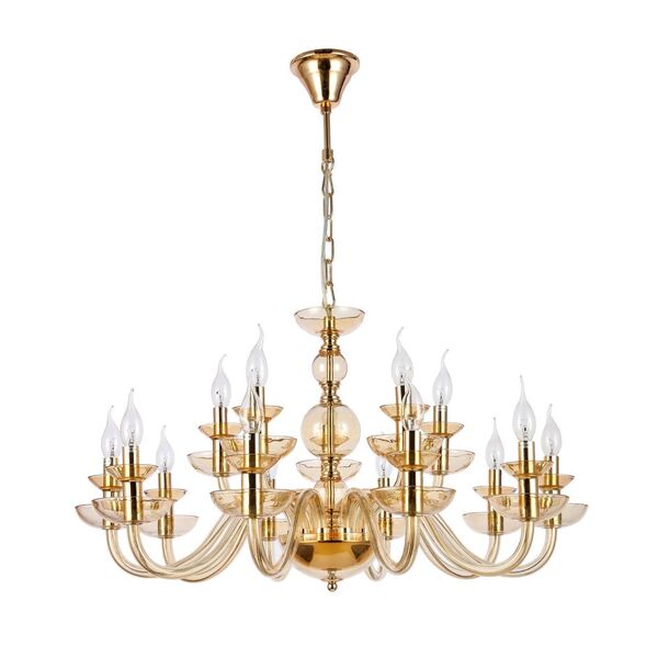 Люстра подвесная ST-Luce Cenela [Золото, Шампань E14 15*40W]