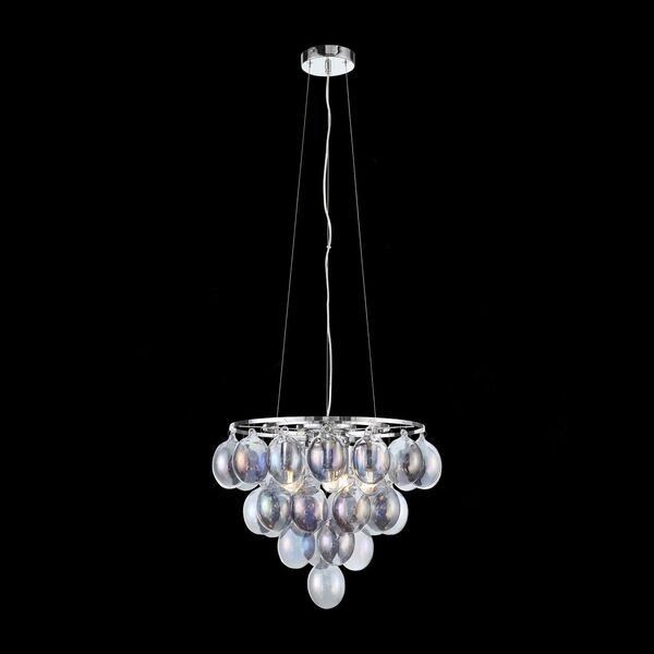 Люстра подвесная ST-Luce Sospiro [Хром/Перламутровый E27 5*60W]