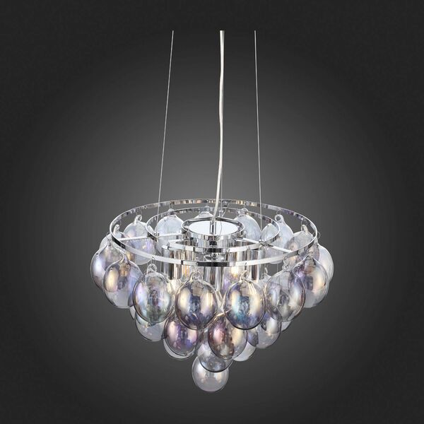Люстра подвесная ST-Luce Sospiro [Хром/Перламутровый E27 5*60W]