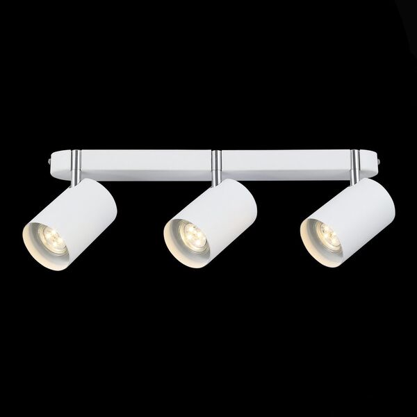 Спот ST-Luce [Белый, Хром/Белый GU10 LED 3*3W]