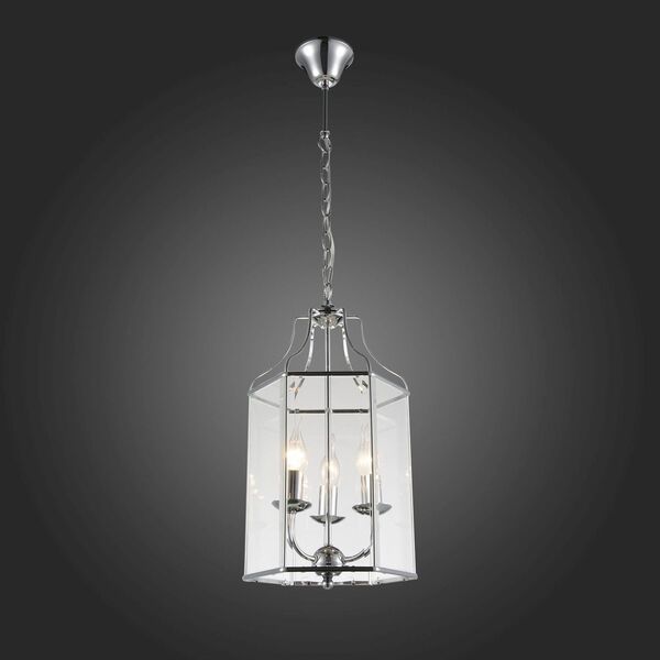Люстра подвесная ST-Luce Terso[Хром/Прозрачный E14 3*40W]