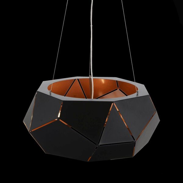 Люстра подвесная ST-Luce Enigma  [Черный/Черный, Золото E14 6*40W]