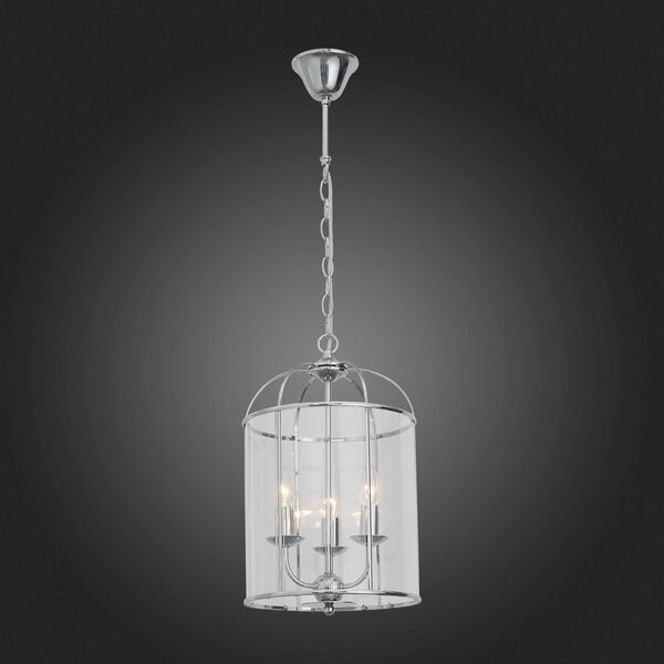 Люстра подвесная ST-Luce Ivanhо [Хром/Прозрачный E14 3*40W]