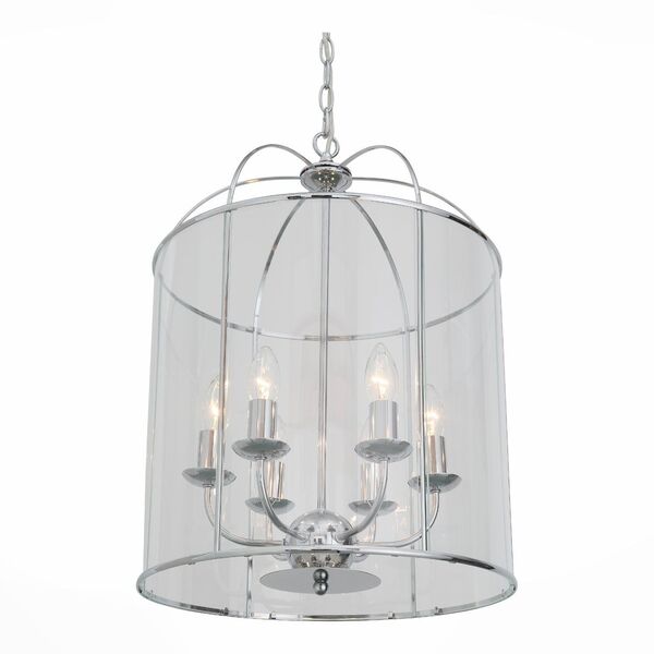 Люстра подвесная ST-Luce Ivanhо [Хром/Прозрачный E14 6*40W]