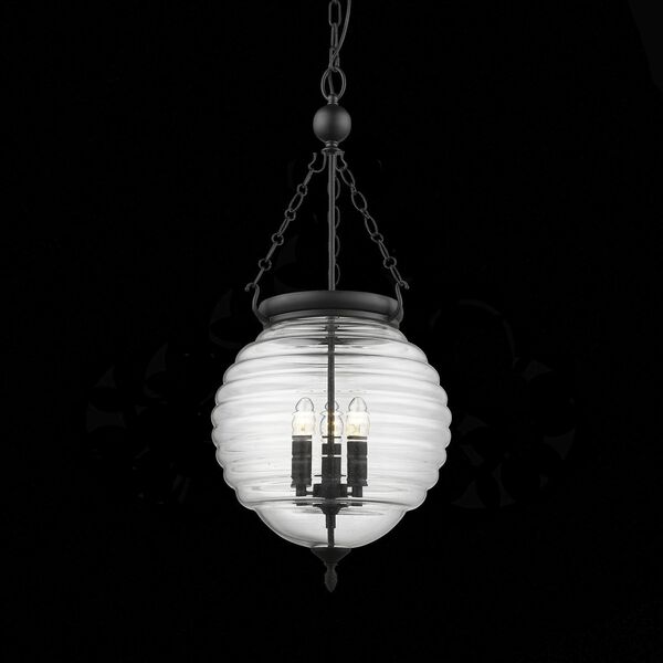 Люстра подвесная ST-Luce Sotto [Черный/Прозрачный E14 3*60W]