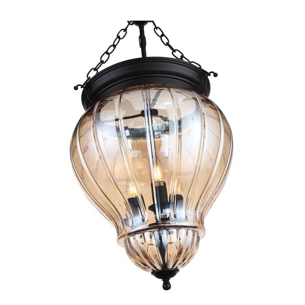 Люстра подвесная ST-Luce Sotto[Черный/Янтарный E14 3*60W]