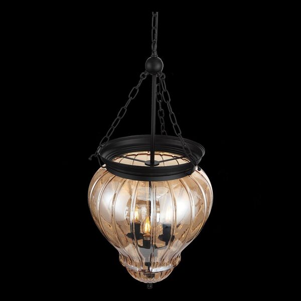 Люстра подвесная ST-Luce Sotto[Черный/Янтарный E14 3*60W]