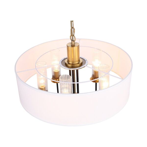 Люстра подвесная ST-Luce Delavera [Коричневый, Бронза/Бежевый E14 5*60W]