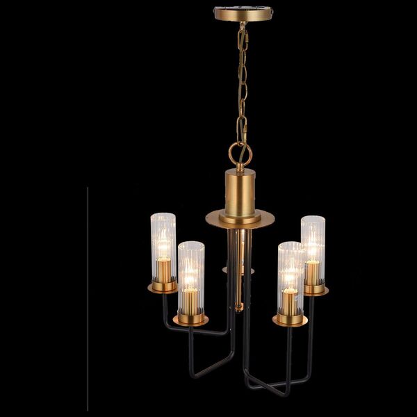 Люстра подвесная ST-Luce Delavera [Коричневый, Бронза/Бежевый E14 5*60W]