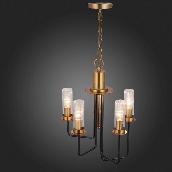 Люстра подвесная ST-Luce Delavera [Коричневый, Бронза/Бежевый E14 5*60W]