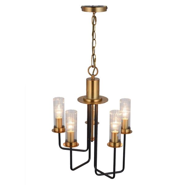 Люстра подвесная ST-Luce Delavera [Коричневый, Бронза/Бежевый E14 5*60W]