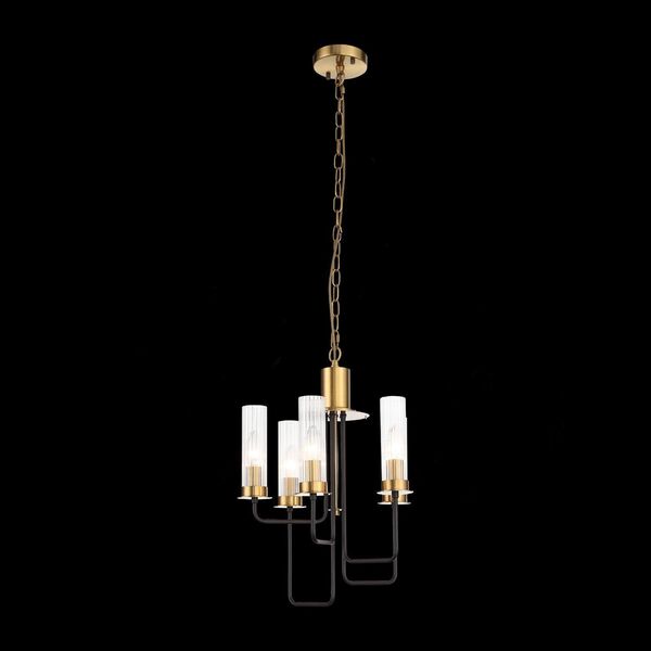Люстра подвесная ST-Luce Delavera [Коричневый, Бронза/Бежевый E14 5*60W]