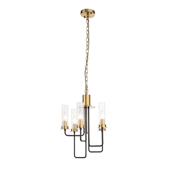 Люстра подвесная ST-Luce Delavera [Коричневый, Бронза/Бежевый E14 5*60W]