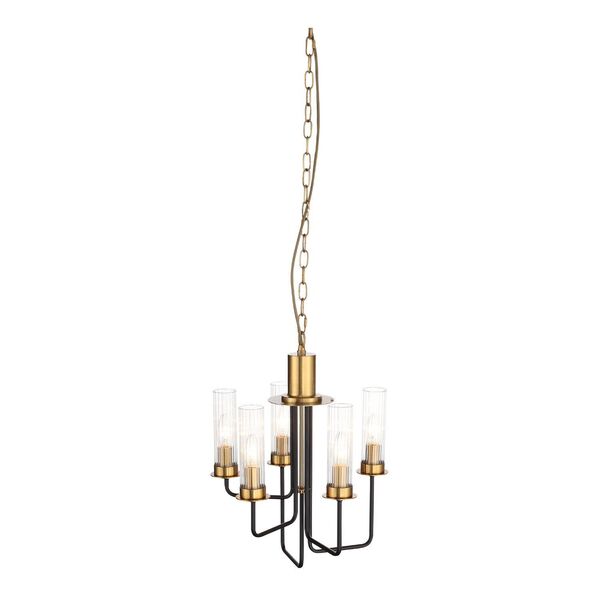 Люстра подвесная ST-Luce Delavera [Коричневый, Бронза/Бежевый E14 5*60W]