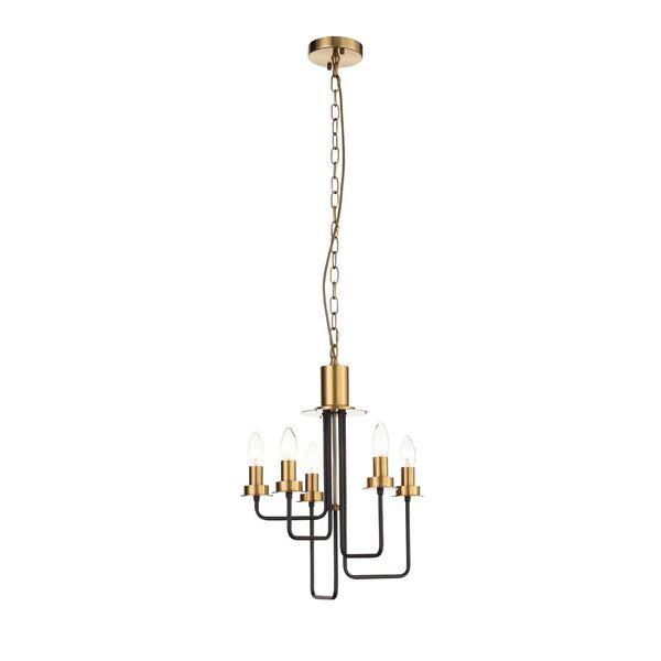 Люстра подвесная ST-Luce Delavera [Коричневый, Бронза/Бежевый E14 5*60W]