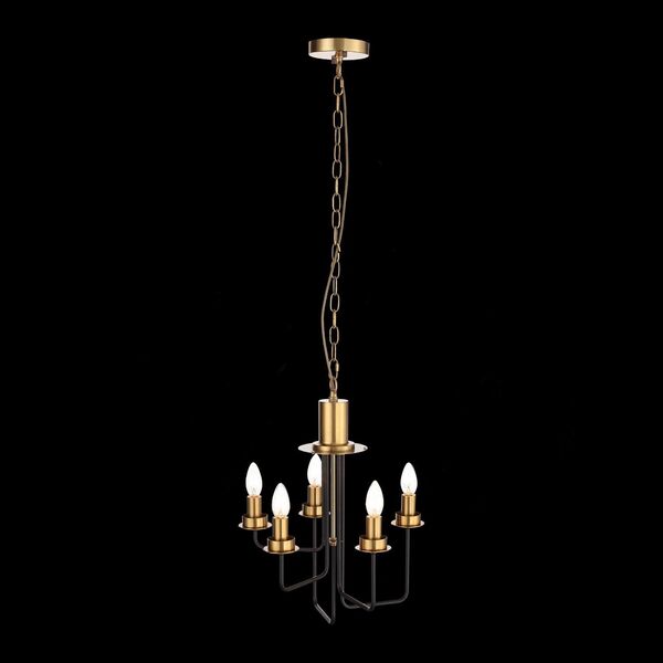 Люстра подвесная ST-Luce Delavera [Коричневый, Бронза/Бежевый E14 5*60W]