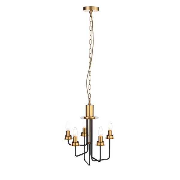 Люстра подвесная ST-Luce Delavera [Коричневый, Бронза/Бежевый E14 5*60W]
