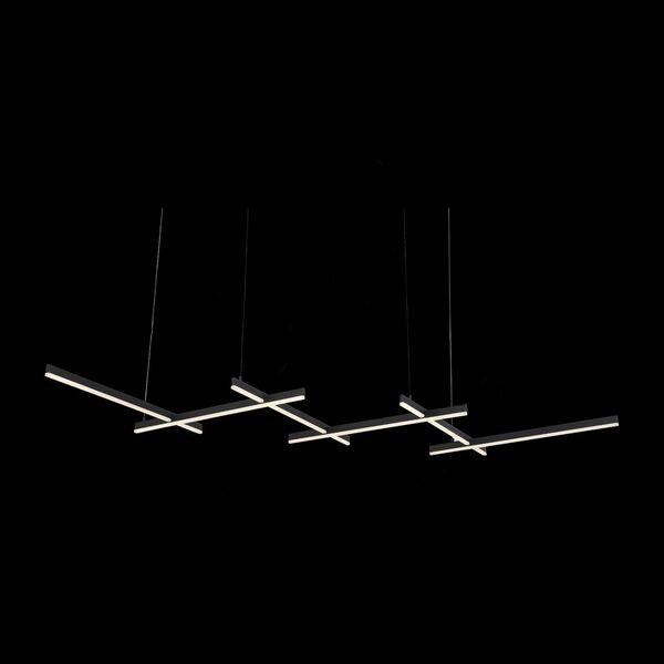 Люстра подвесная ST-Luce Basoni  [Черный/Белый LED 6*14W]
