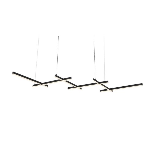 Люстра подвесная ST-Luce Basoni  [Черный/Белый LED 6*14W]