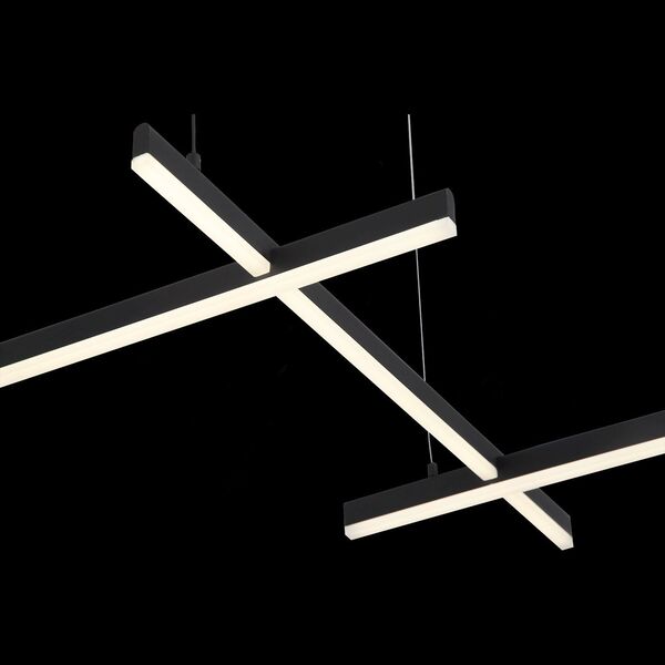 Люстра подвесная ST-Luce Basoni  [Черный/Белый LED 6*14W]