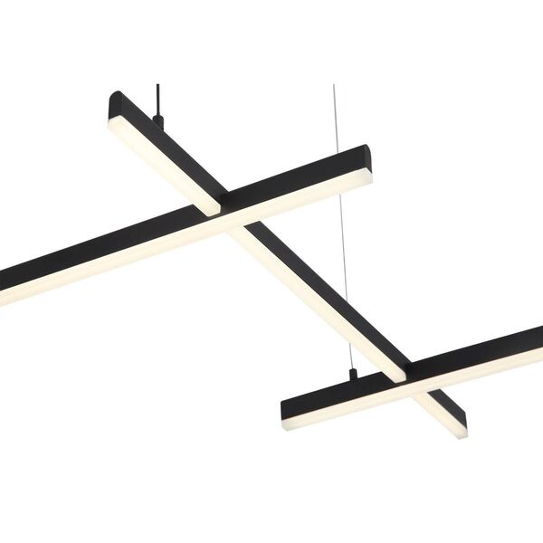 Люстра подвесная ST-Luce Basoni  [Черный/Белый LED 6*14W]