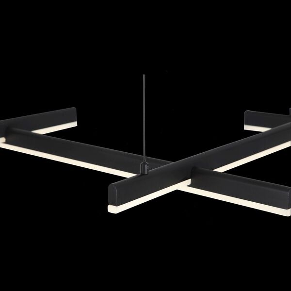 Люстра подвесная ST-Luce Basoni  [Черный/Белый LED 6*14W]