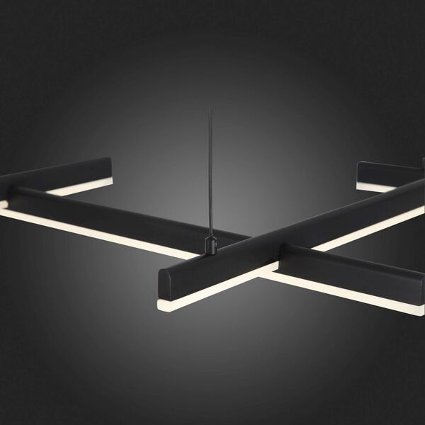 Люстра подвесная ST-Luce Basoni  [Черный/Белый LED 6*14W]