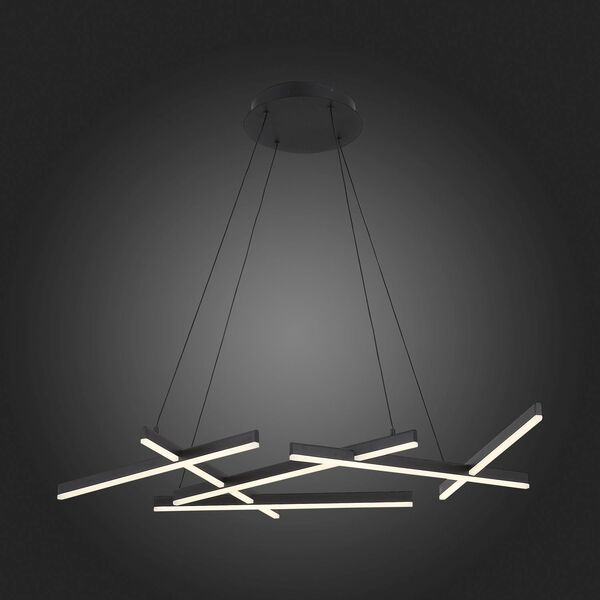 Люстра подвесная ST-Luce Basoni  [Черный/Белый LED 6*13W]