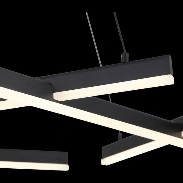 Люстра подвесная ST-Luce Basoni  [Черный/Белый LED 6*13W]