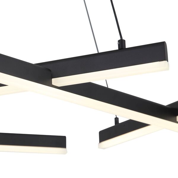 Люстра подвесная ST-Luce Basoni  [Черный/Белый LED 6*13W]