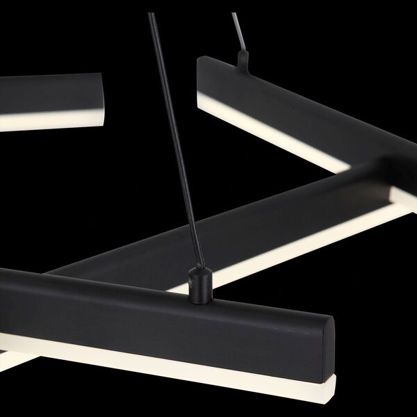 Люстра подвесная ST-Luce Basoni  [Черный/Белый LED 6*13W]