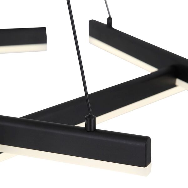 Люстра подвесная ST-Luce Basoni  [Черный/Белый LED 6*13W]