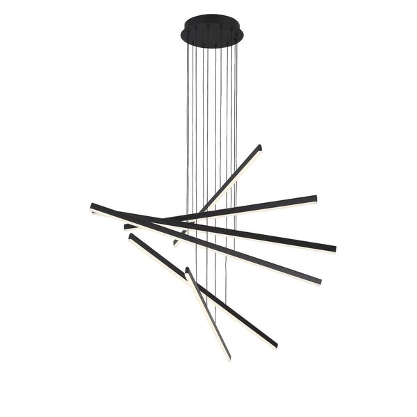 Люстра подвесная ST-Luce Basoni  [Черный/Белый LED 1*100W]