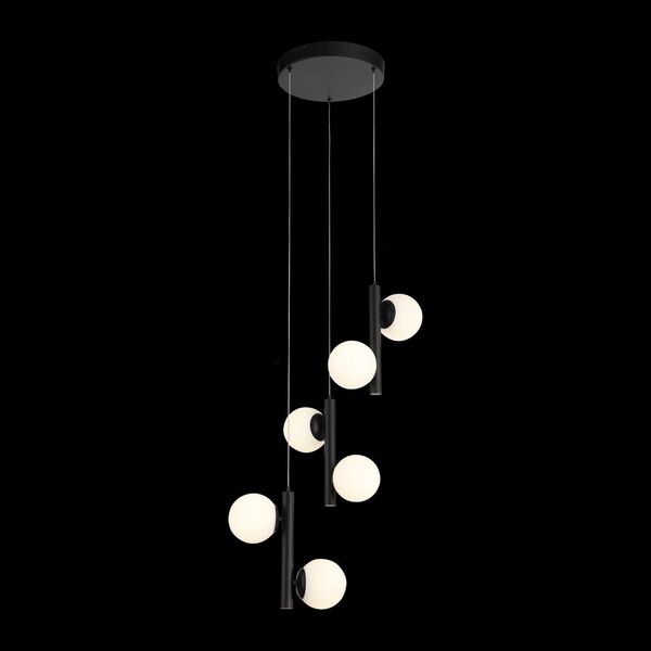 Подвесная люстра светодиодная St Luce Donolo [черный/Белый LED 6*8W]