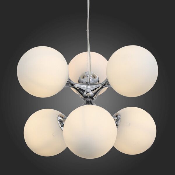 Люстра подвесная ST-Luce Arte [Хром/Белый E27 6*60W]