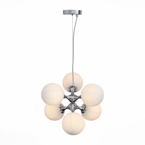 Люстра подвесная ST-Luce Arte [Хром/Белый E27 6*60W]