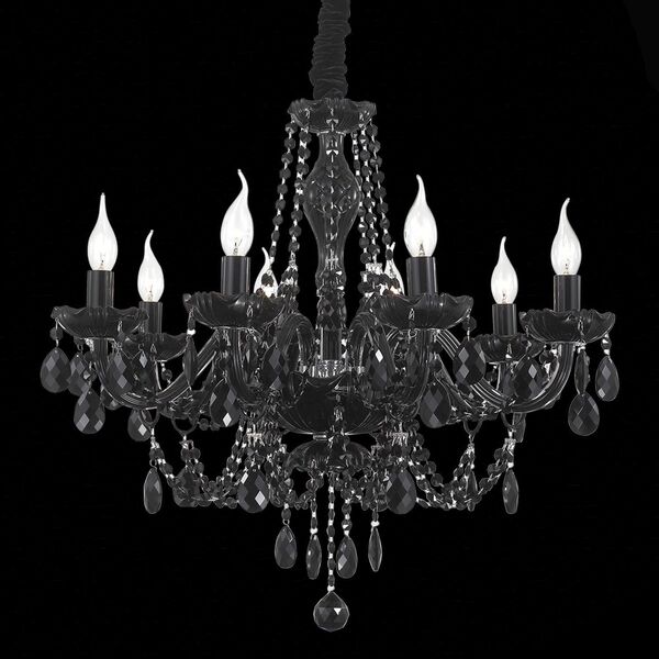 Люстра подвесная ST-Luce Odilia [Черный, Хром/Черный E14 8*40W]