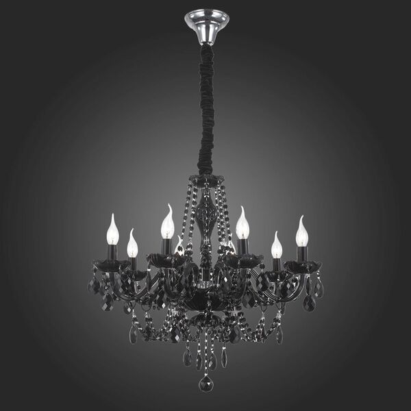 Люстра подвесная ST-Luce Odilia [Черный, Хром/Черный E14 8*40W]