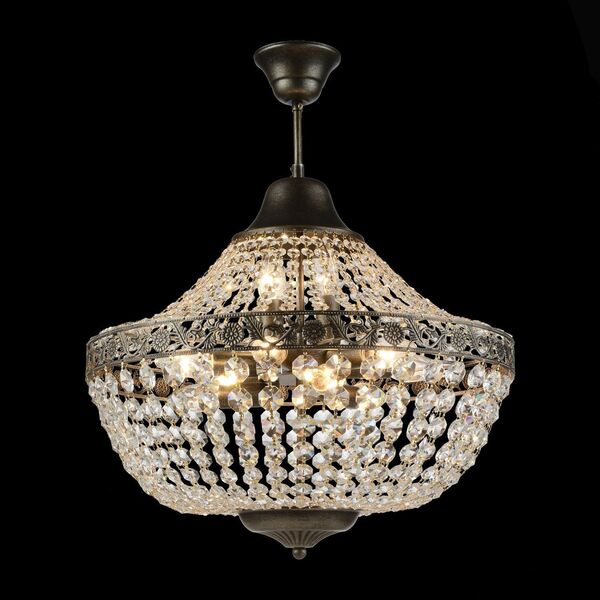 Люстра подвесная ST-Luce Anticato [Черное золото/Прозрачный E14 11*40W]