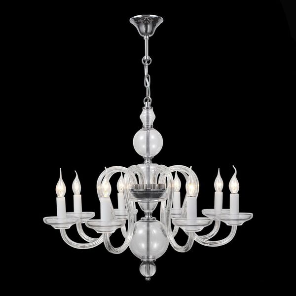 Люстра подвесная ST-Luce Ninfa [Хром, Прозрачный/Прозрачный E14 8*40W]