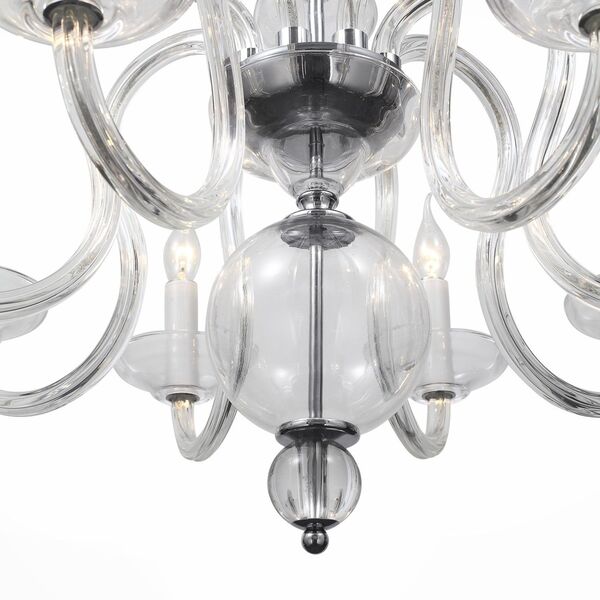 Люстра подвесная ST-Luce Ninfa [Хром, Прозрачный/Прозрачный E14 8*40W]